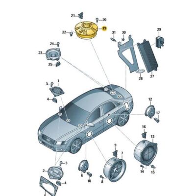 Tieftonlautsprecher Audi A4 A5 8K9035382B