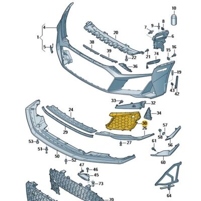 Gitter Grill links Audi R8 4S0807683C 9B9