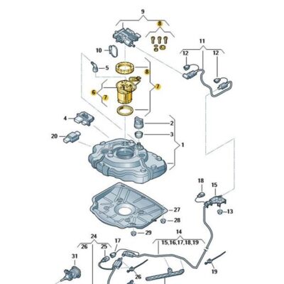 Reparatursatz AdBlue Heizelement VW Touareg 7P6198970B