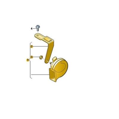 Signalhorn Hupe Fanfare Audi Q3 8U0951209