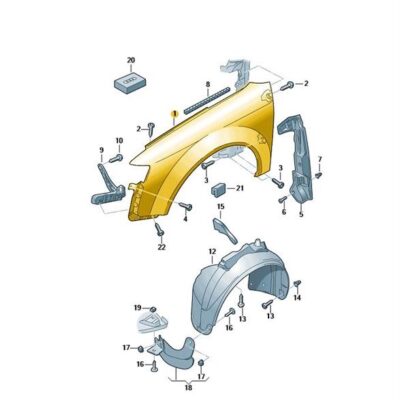 Kotflügel vorn links unlackiert Audi RS4 8E0821105E