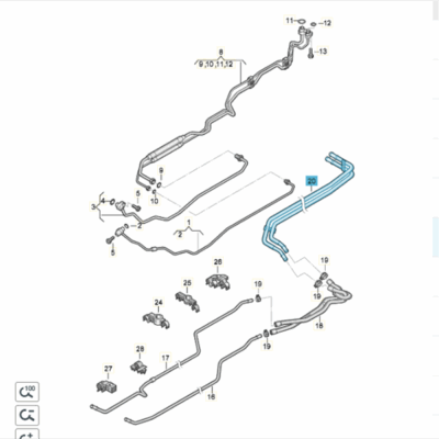 Kühlmittelrohr Kühlmittelleitung Seat Alhambra VW Sharan 7N0815097A