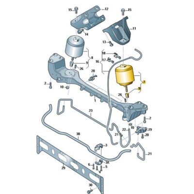 Gummimetall-Lager VW Phaeton 3D0199381T