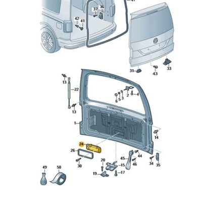 Drucktaster Kamera VW Caddy 2K5827566C