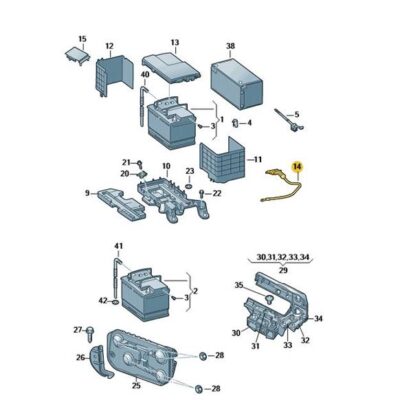 Kabelbaum Leitungssatz für Batterie Audi Seat Skoda VW 1K0915181H