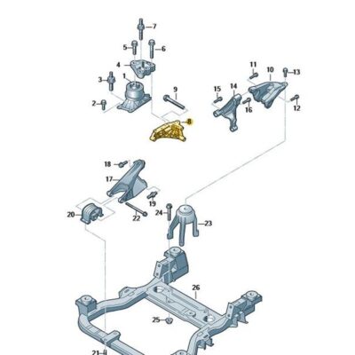 Motorstütze Motorlager Motorhalter VW T6 04L199207H