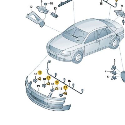 Geber grau 1 Stück Audi A6 A8 7H0919275C 1QP