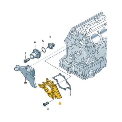 Wasserpumpe Kühlmittelpumpe Audi A6 A8 VW Touareg 077121004P