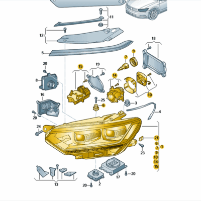 LED Scheinwerfer vorne links VW Passat 3G1941113A