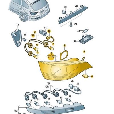 LED Schlussleuchte Rückleuchte Rücklicht links Audi Q5 8R0945093A