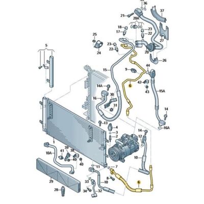 Klimaleitung Klimaschlauch Audi A5 8T0816741B