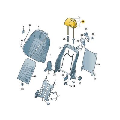 Kopfstütze vorne links VW Scirocco 1K8881901AGOPQ