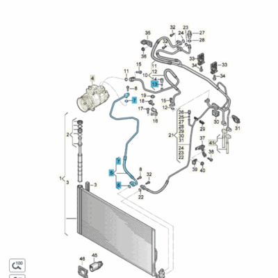 Kältemittelschlauch Klimaleitung VW Touareg 7P0820721K