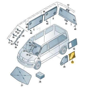 Fliegengitter für Schiebetür VW T6 7H7068528A
