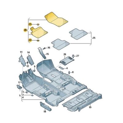 Textilfußmatten Premium Fußmatten vorn Audi RSQ3 83B863691B RPP