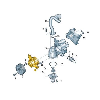 Wasserpumpe Kühlmittelpumpe Audi Q7 05A121008B