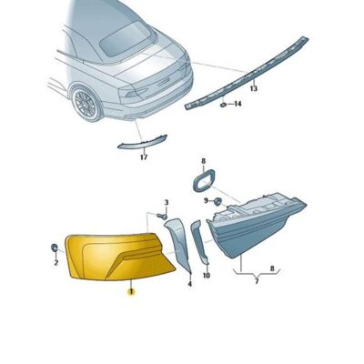 LED Schlussleuchte Rückleuchte Rücklicht links Audi A5 8W6945091P