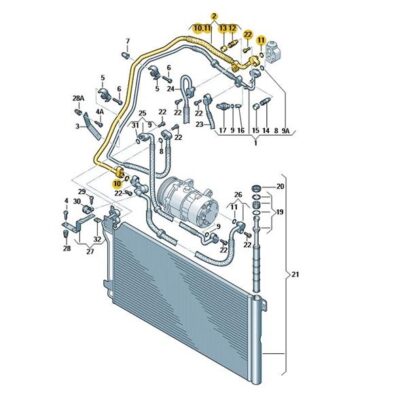 Kältemittelrohr Rohr Schlauch VW T5 T6 7H1820743AA