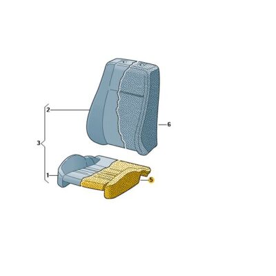 Sitzpolster Sitzkissen Fahrersitz vorne VW Caddy 2K5881375G