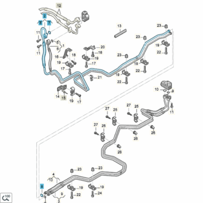 Kältemittelleitung Klimaleitung VW T5 T6 7H1820886C
