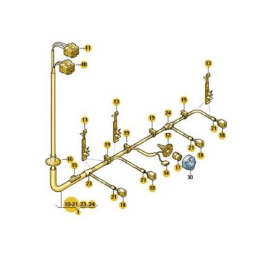 Leitungssatz für Stossfänger Kabelbaum VW T6 7E0971541AE
