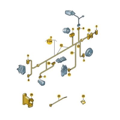 Kabelbaum Tür Leitungssatz Seat Mii Skoda Citigo VW UP 1S1971120DH