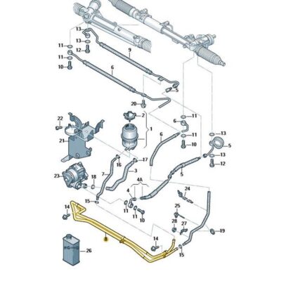 Kühlrohr Rohr Audi A6 4F0422885K