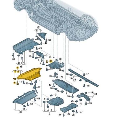 Geräuschdämpfung Audi Q7 Q8 VW Touareg 4M0825235AS
