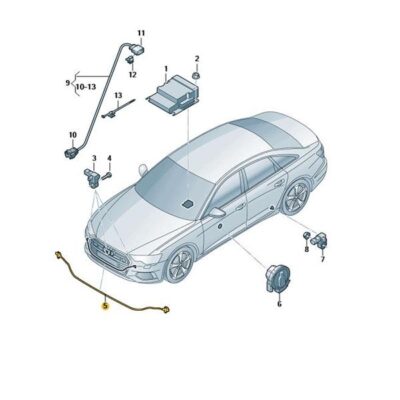 Druckschlauchsensor für Fussgängerschutz Audi A6 A7 4N0959121F