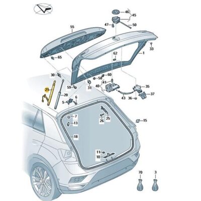 Antriebseinheit Heckklappe links VW T-Roc 2GA827851F