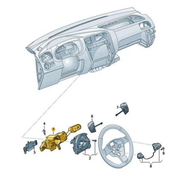 Lenkstockkombinationsschalter Fabia VW Polo 6C0953513 IGI