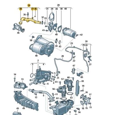 AGR Rohr Verbindungsrohr VW Crafter T6.1 03N131521E