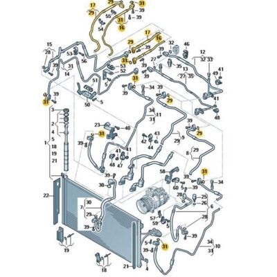 Kältemittelschlauch Klimaleitung Audi Q7 7L8820725B