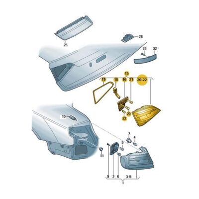 LED Schlussleuchte Rückleuchte Rücklicht rechts Audi A4 8K9945094E