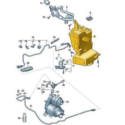 Reduktionsmitteltank Seat Arona Ibiza Skoda Scala 2Q0131877J