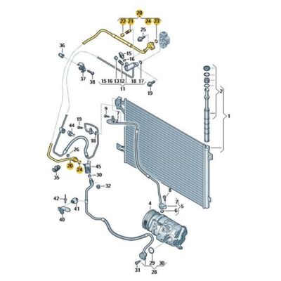 Kältemittelleitung Klimaleitung VW T6 7E1820743P