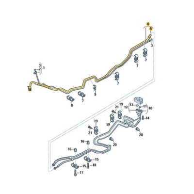 Kältemittelleitung Klimaleitung VW T6 7E1820886C