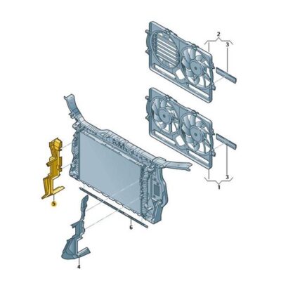 Luftführung rechts Audi A5 8T0121284S