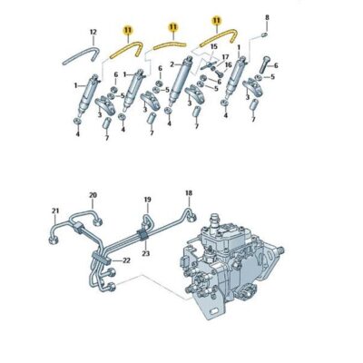 Schlauch Rohr Meterware 1m Audi Seat Skoda VW 059130329