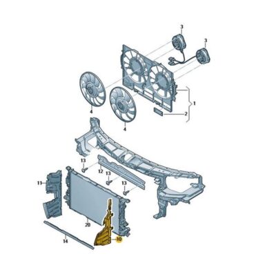 Luftführung links Audi A6 4G0121283CA