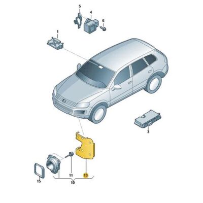 Halter für Radarsensor Audi Seat Skoda VW 7P6907461