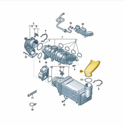Druckrohr Audi Seat Skoda VW 05E145673E