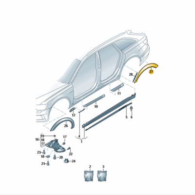 Radabdeckung rechts hinten Audi A6 4K9853818 GRU