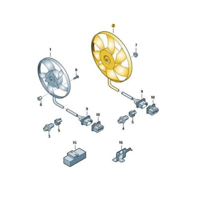 Kühlerlüfter Audi Seat Skoda VW 1K0959455EA