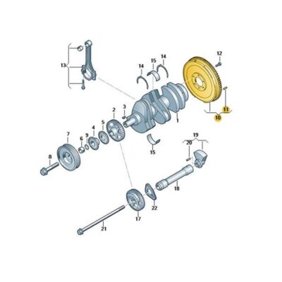 Schwungrad Schwungscheibe Skoda Fabia Rapid Roomster 03D105269D