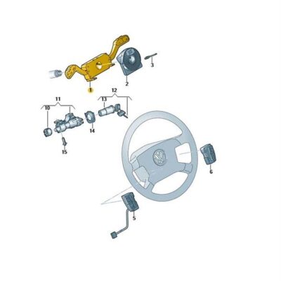 Lenkstockkombinationsschalter Skoda Fabia VW Polo T6 6R0953507C 9B9