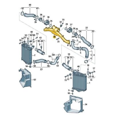 Ladeluftrohr Audi A8 VW Touareg 057145770AM
