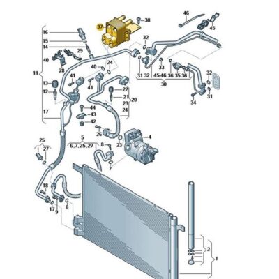 Wärmetauscher Skoda Octavia VW Golf Passat 5WA820031B