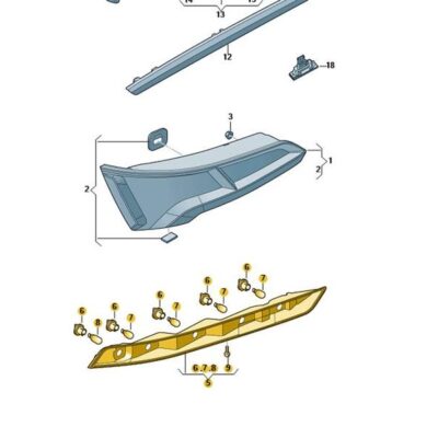 Schlussleuchte Rückleichte rechts Audi Q5 80A945070D