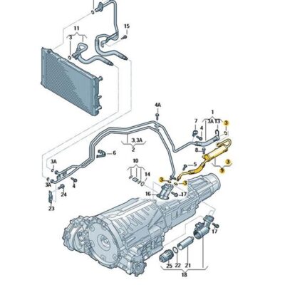 Öldruckleitung Rohr Ölfilter Getriebe Audi A4 A5 Q5 8K0317823B